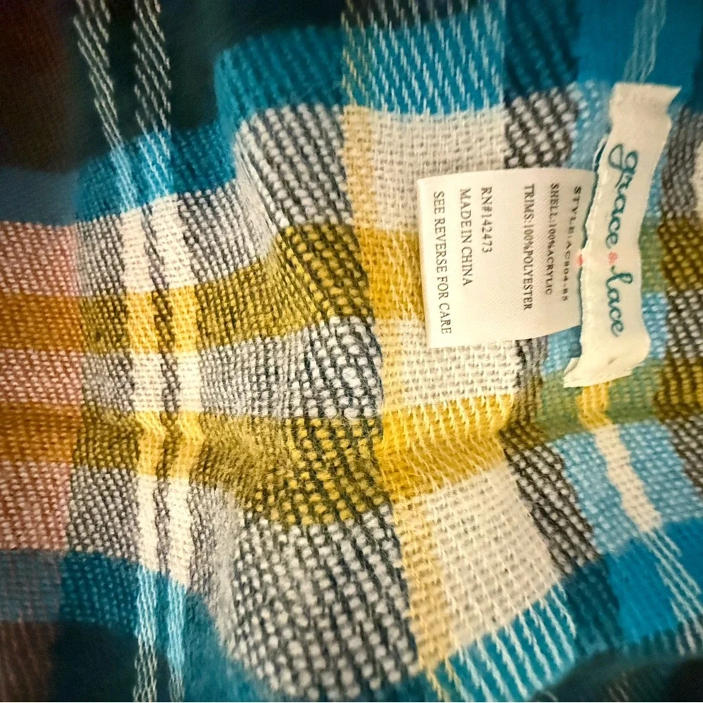 Grace and Lace Picket Poncho Blanket Scarf